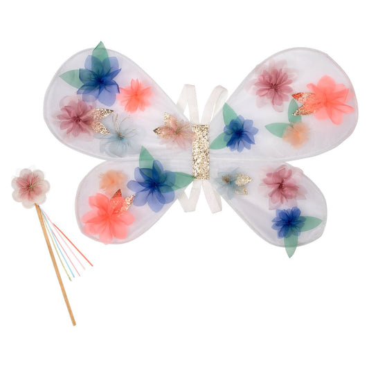 Organza Flower Wings & Wand, 3-6 Years