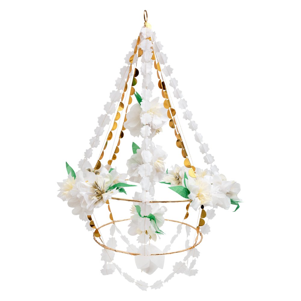 White Blossom Chandelier